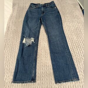 Abercrombie & Fitch Blue Straight Leg Jeans